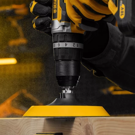 Тарелка опорная для дрели и УШМ с липучкой Denzel, 150 мм, мягкая, с адаптером c М14 на d8, 76249 купить в Перми