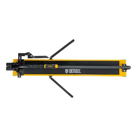 Плиткорез рельсовый Denzel 1000х16мм, каретка на подш., стальная станина, усил. рукоятка-пенал 877018 купить в Перми