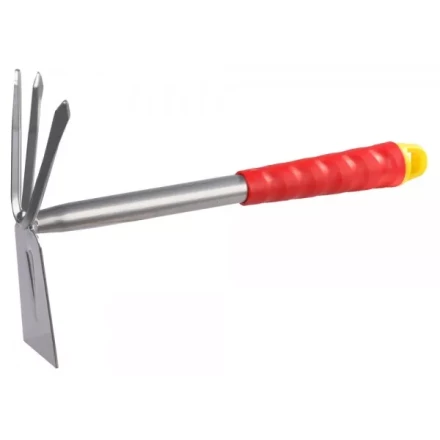 Мотыжка GRINDA, прямое лезвие, 3 зубца, из углеродистой стали с коннекторной системой, 305 мм 8-421435_z01 купить в Перми