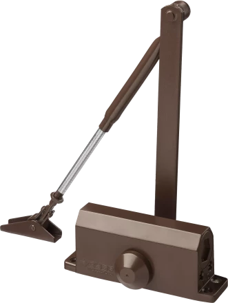 Доводчик дверной ЗУБР &quot;ПРОФЕССИОНАЛ&quot; для дверей массой до 40 кг цвет коричневый 37912-50 купить в Перми