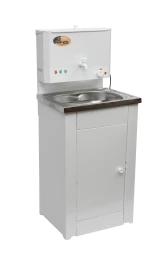 Умывальник дачный "Комфорт" ВИХРЬ с подогревом нержавейка белый 74/4/6