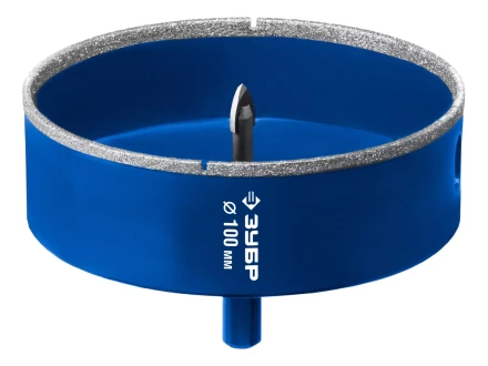 ЗУБР АГК d 100 мм (центр. сверло, трехгр. хвост, Р60), Алмазная коронка, Профессионал (29850-100) купить в Перми