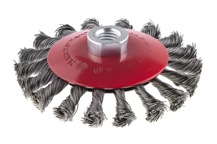 Кордщетка HAMMER тарелка 115мм для УШМ витая сталь (207-112) купить в Перми