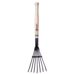 Грабельки ЗУБР садовые с деревянной ручкой, 7 плоских зубцов 4-39617