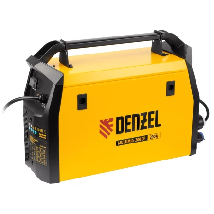 Аппарат инвертор. полуавтомат. сварки MultiMIG-200DP Synergy Double Pulse, 200 А, ПВ 80%// Denzel 94313 купить в Перми