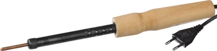 Электропаяльник с деревянной рукояткой, 25Вт 55407-25 купить в Перми