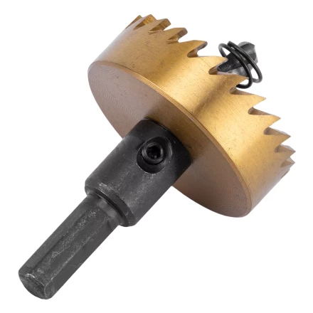 Коронка по металлу HSS, 45 мм, нитридтитановое покрытие Denzel 724115 купить в Перми