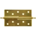 Петля дверная разъемная ЗУБР &quot;ЭКСПЕРТ&quot;, 1 подшипник, цвет мат. латунь (SB), левая, с крепежом, 125х75х2,5мм,2шт 37605-125-3L купить в Перми
