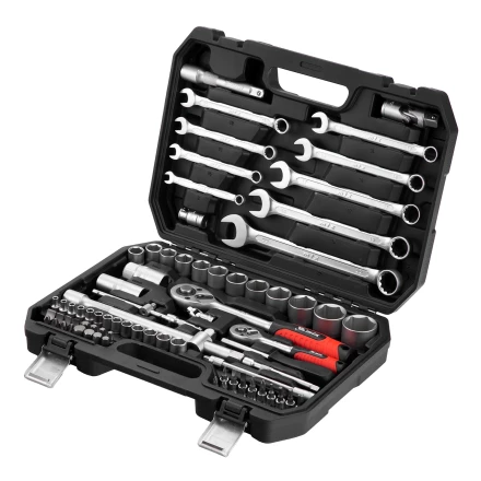 Набор инструментов, 1/2&quot;, 1/4&quot;, пластиковый кейс, 82 предмета// MTX 13563 купить в Перми