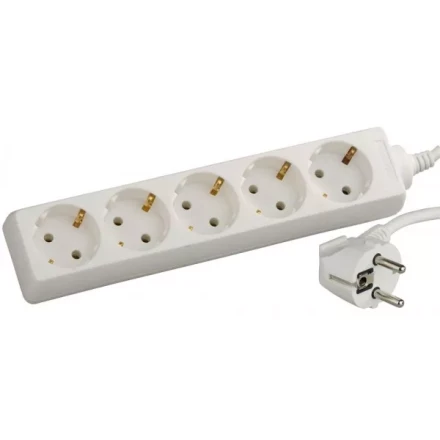 Удлинитель СВЕТОЗАР электрический с заземлением, евро, 5 гнезд, 2м SV-55053-2 купить в Перми