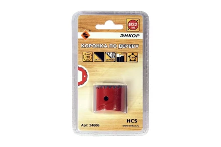 Коронка по дереву 32 мм Энкор 24606 купить в Перми