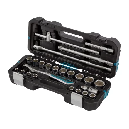 Набор инструментов 24 предмета, 120 зубьев, CrV, 1/2&quot; Gross 14147 купить в Перми