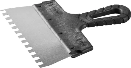 Шпатель ЗУБР &quot;МАСТЕР&quot; ФАСАДНЫЙ, нержавеющее полотно, 200мм, зуб 8х8мм 10078-20-08 купить в Перми