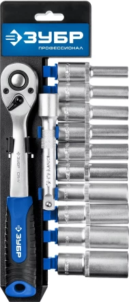ЗУБР ТБ-12У, 12 предм., (1/2), набор торцовых головок, Профессионал (27650-H12) купить в Перми
