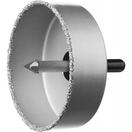 Коронка-чашка ЗУБР &quot;ПРОФЕССИОНАЛ&quot; c карбид-вольфрамовым нанесением, 89 мм, высота 25 мм, в сборе с державкой и сверлом 33360-089_z01 купить в Перми