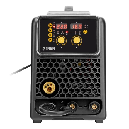 Аппарат инвертор. полуавтомат. сварки  MIG-160, 160 А, ПВ 60%, катушка 5 кг// Denzel 94309 купить в Перми