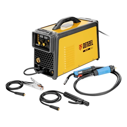 Аппарат инвертор. полуавтомат. сварки  MIG-160, 160 А, ПВ 60%, катушка 5 кг// Denzel 94309 купить в Перми