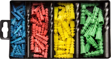 Набор STAYER Свeрла &quot;MASTER&quot; по бетону, с дюбелями, 5; 6; 8; 10мм, 120 предметов 29111-H4-120 купить в Перми