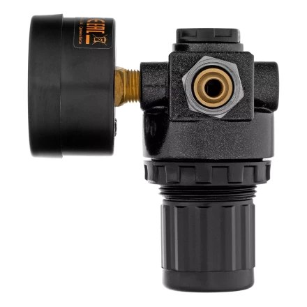 Регулятор давления с манометром Denzel R1500, 12 бар, 1/4&quot;, 57491 купить в Перми