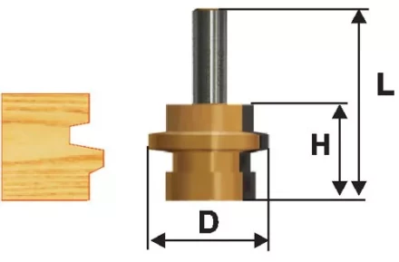 Фреза комбинированная универсальная Ф30,5Х26 мм хвостовик 12 мм Энкор 46505 купить в Перми