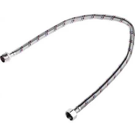 Подводка гибкая ЗУБР для воды, оплетка из нержавеющей стали, г/ш 1/2&quot; - 0,6м 51005-G/S-060 купить в Перми