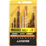 Набор STAYER "STANDARD": Сверла комбинированные, дерево (4-6-8мм), металл (4-6-8мм), бетон (4-6-8мм), 9 предметов 29720-H9 купить в Перми