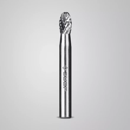 Зубр Твердосплавная борфреза E - овал, 6 х 10 мм, радиус 2.5 мм (28804-6-10) купить в Перми