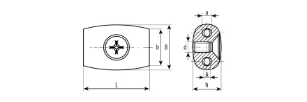 Зажимы троса Бочонок пакет серия Без серии купить в Перми