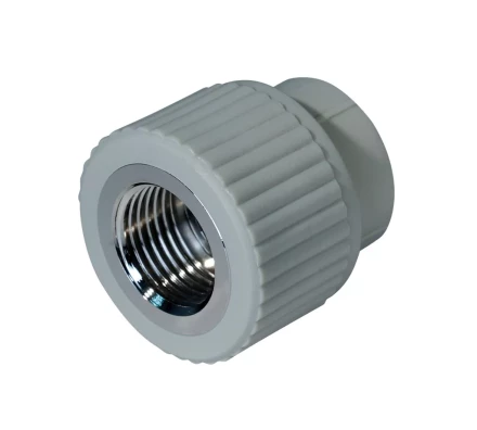 Муфта комб. PP-R ВР 20мм х 1/2 сер.(50/200) 44383 купить в Перми