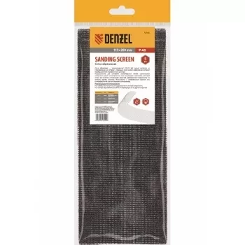 Сетка абразивная DENZEL P 40 115х280 мм 5шт 75165 купить в Перми