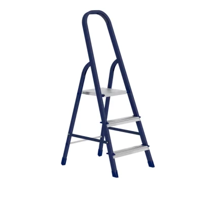 Стремянка 3 ступени стальная оцинкованные ступени СИБРТЕХ 97843 купить в Перми