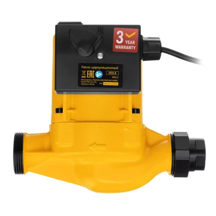 Циркуляционный насос CP25-8, напор 8 м, 130 л/мин, 1 м кабель, монт. длина 180 мм Denzel 99412 купить в Перми