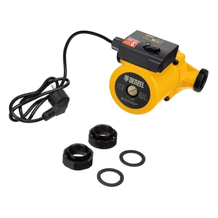 Циркуляционный насос CP25-8, напор 8 м, 130 л/мин, 1 м кабель, монт. длина 180 мм Denzel 99412 купить в Перми