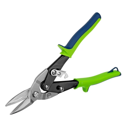 Ножницы по металлу, Сибртех 250 мм, прямой рез, сталь С55, двухкомпонентные рукоятки, 78336 купить в Перми