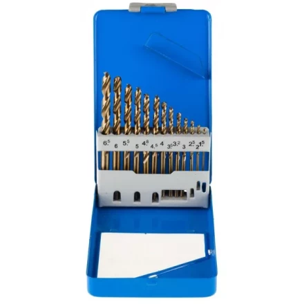 Набор ЗУБР &quot;ЭКСПЕРТ&quot; Свёрла &quot;КОБАЛЬТ&quot; по металлу, быстрорежущая сталь Р6М5К5, в мет. боксе, 1,5-6,5мм, 13шт 29626-H13-M купить в Перми