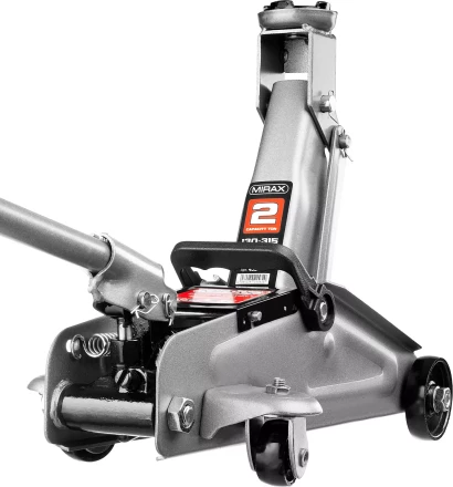 Домкрат гидравлический подкатной, 2т, 130-315мм, MIRAX 43252-2 43252-2 купить в Перми