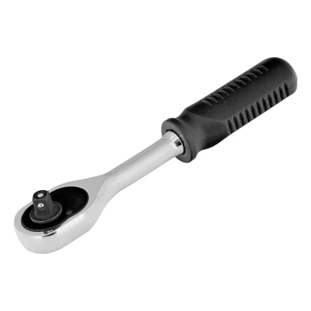 Ключ-трещотка 1/4&quot;, 45 зубьев, с быстрым сбросом, CrV, хром// Сибртех 14000 купить в Перми