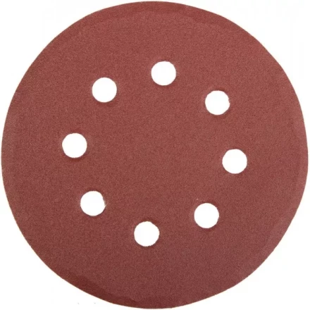 Круг шлифовальный универсальный STAYER &quot;MASTER&quot; из абразивной бумаги на велкро основе, 8 отверстий, Р180, 115мм, 5шт 35450-115-180 купить в Перми