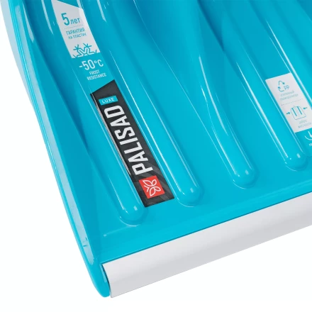 Лопата для уборки снега Palisad 61776, полипропилен, 350х405х1300мм, алюминиевый черенок, ПВХ накладка, LUXE купить в Перми