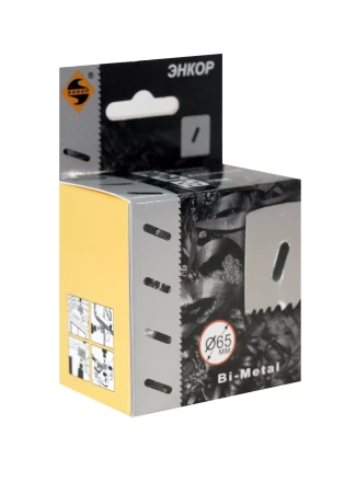 Коронка Bi-Metal Ф65 мм М3 Энкор 24165 купить в Перми