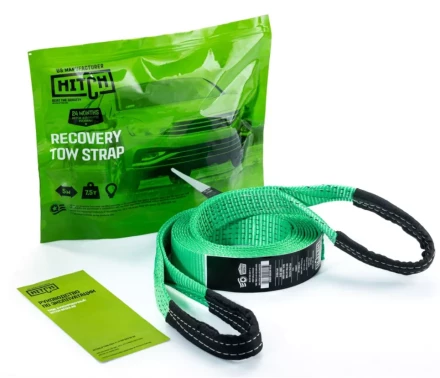 Трос буксировочный HITCH REGULAR масса авто 25т разрывная 75т 50м лента 50мм петля-петля (SZ071506) купить в Перми