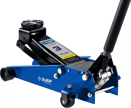 Домкрат гидравлический подкатной X80, 3т, 130-465мм, ЗУБР Профессионал 43050-3 43050-3_z01 купить в Перми