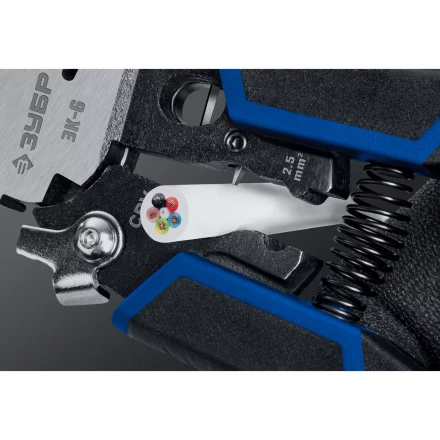 ЗУБР ЭК-6, 6в1, 210мм, электромонтажные клещи, Профессионал (23348) купить в Перми