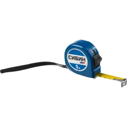 Рулетка СИБИН, пластиковый корпус, 5м/19мм 34020-05-19 купить в Перми