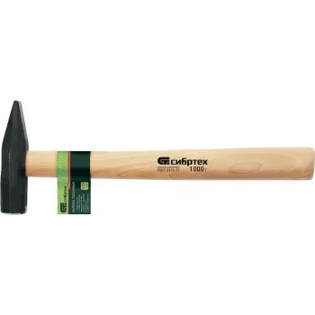 Молоток слесарный с квадратным бойком и деревянной рукояткой  1000 г Россия 10301 купить в Перми