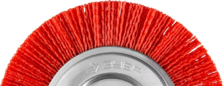 ЗУБР &quot;ПРОФЕССИОНАЛ&quot;. Щетка дисковая для дрели, нейлоновая проволока с абразивным покрытием, 63мм 35161-063_z02 купить в Перми