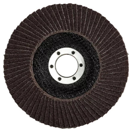 Круг шлифовальный ЗУБР &quot;ЭКСПЕРТ&quot; лепестковый торцевой, тип КЛТ 1, зерно-электрокорунд нормальный, P60, 125х22,2мм 36591-125-60 купить в Перми