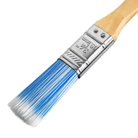 Кисть плоская &quot;Евро&quot; 3/4&quot;, искусственная щетина, деревянная ручка MTX 83068 купить в Перми