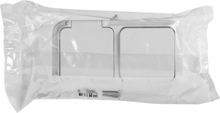 Блок STAYER &quot;MASTER&quot; &quot;MAXIMA&quot; розетка одноместная с заземлением и защитной крышкой, IP54, 16А, 220В, и выключатель одноклавишный, IP54, 10А, 220В 54311-W купить в Перми