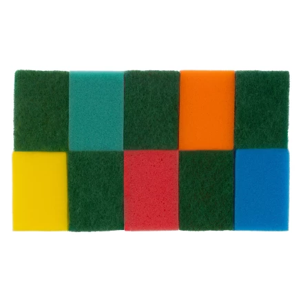 Губки для посуды Optima MAXI, 98 x 65 x 31 мм, 10 шт., Home Palisad 923545 купить в Перми